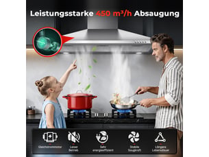 Hotte classique <strong></strong> - 450 m³/h 90 cm