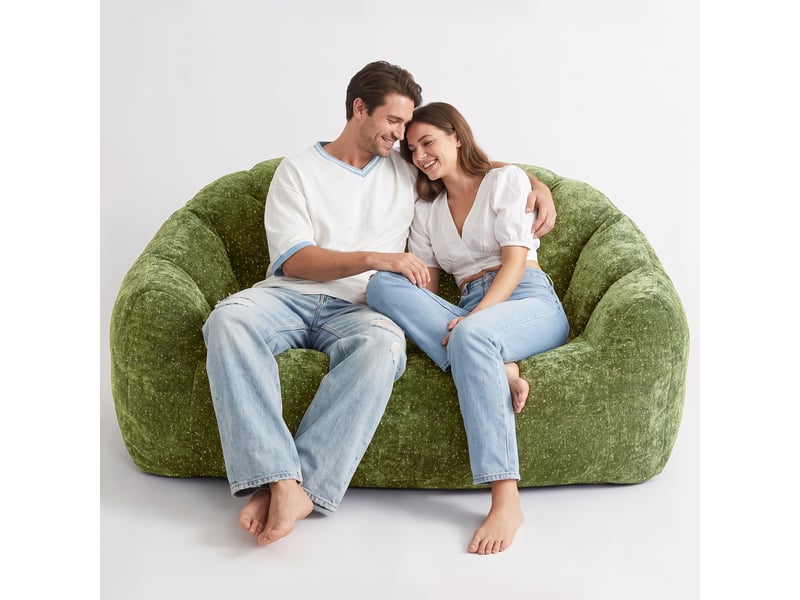 Fauteuil poire bear paw starry sky grand format avec accoudoirs et rembourrage  - Conforama E