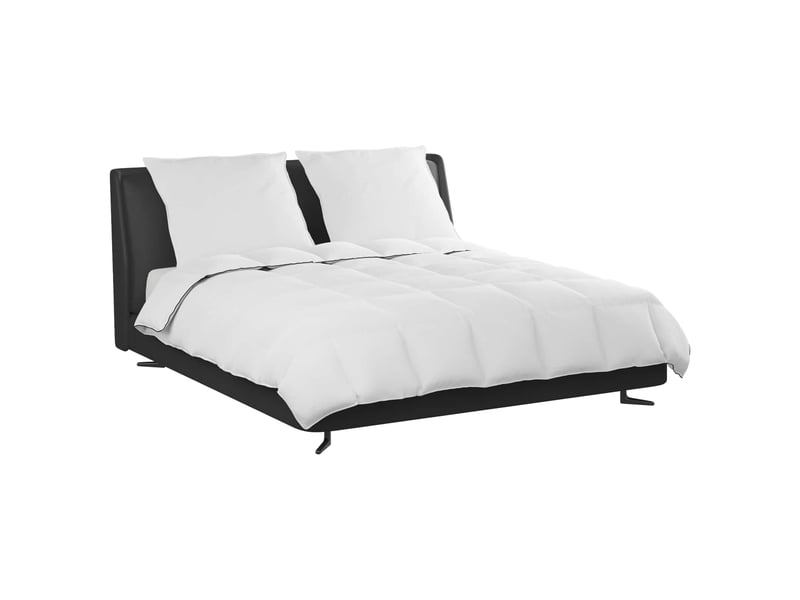  Duvet d'hiver avec oreiller 3 pièces - couette blanc plume de canard  - Conforama C
