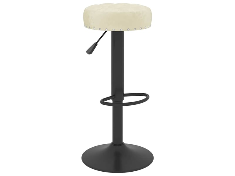  Lot de 2 tabouret de bar, chaise de bar crème velours shl2802  - Conforama C