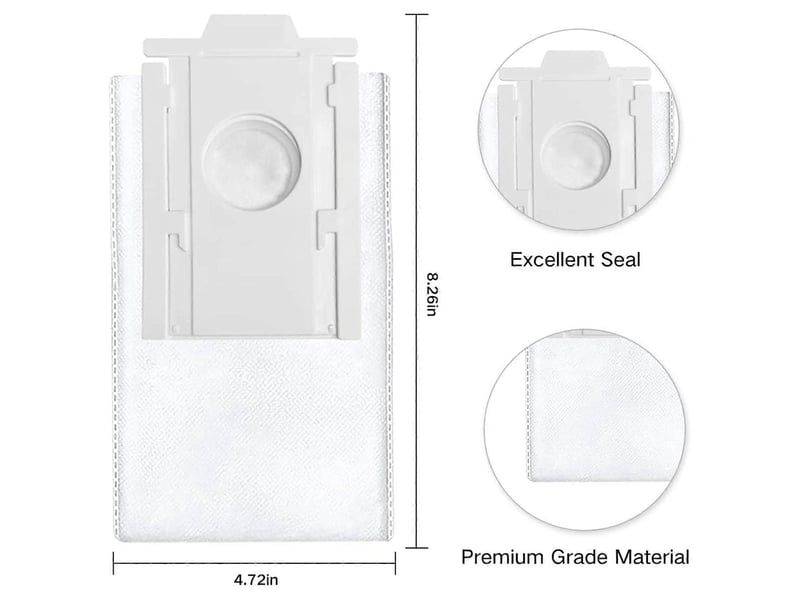  6pcs dust bags replacement for samsung vca-rdb95 jet bot+ jet bot ai+ robot vacuum clean station accessories parts  - Conforama E
