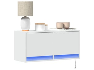 Meuble tv coloris blanc 80 cm <strong></strong> <strong></strong>