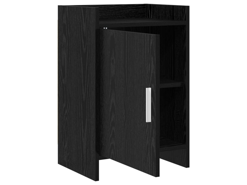  Tables de chevet - cabinet de chevet - table de nuit 2 pc chêne noir 40 x 30 x 60 cm  - Conforama C