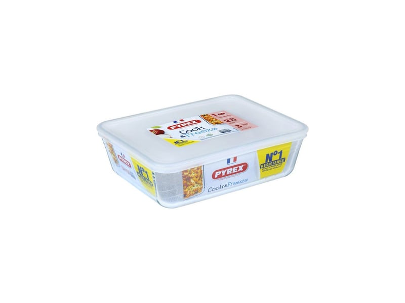  Boites de conservation verre borosilicate rectangulaires empilables set de 4 -40 a 350 c avec couvercles transparents AAAAY01654 - Conforama C