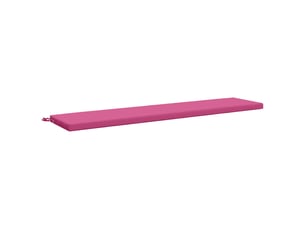 Coussin de banc, coussin d'assise, coussin de canapé soest 100 % polyester rose 200 x 40 x 5 cm cf53474