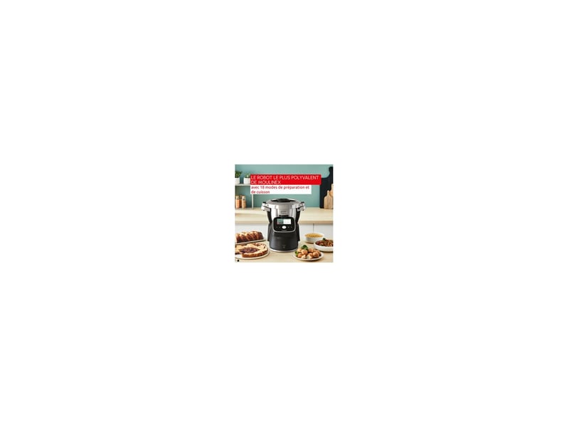  Robot cuiseur multifonction i-companion touch 1550 w avec extension air fryer 8221847 - Conforama C