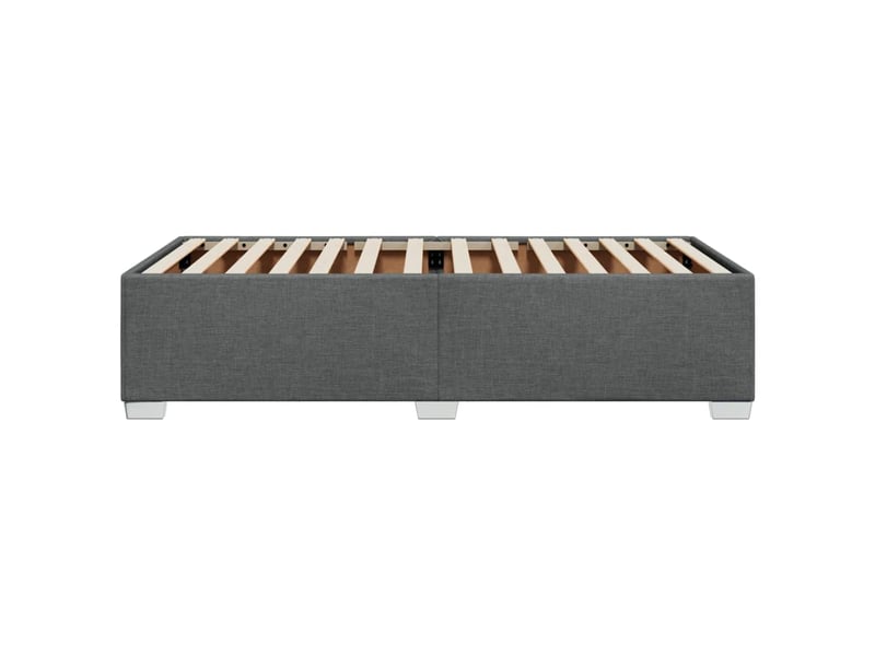  Lit simple- lit adulte -  cadre de lit sans matelas gris foncé 80x200 cm tissu  - Conforama D