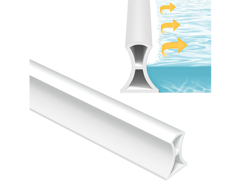  Bande de douche 1.5 m, arrêt d'eau en silicone pour douche, arrêt d'eau pliable pour douche, arrêt d'eau de salle de bain  - Conforama A