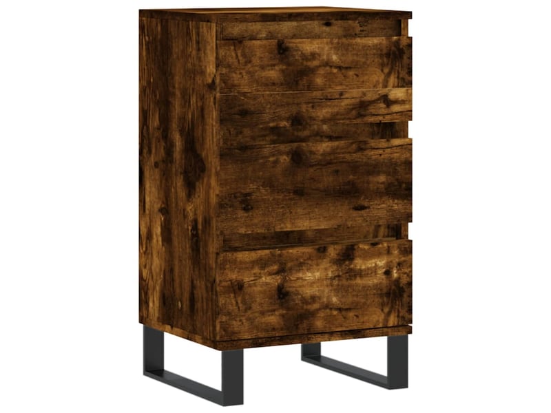  Buffet - bahut - meuble de rangement chêne fumé 40x35x70 cm bois d'ingénierie  - Conforama A