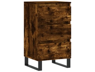 Buffet - bahut - meuble de rangement chêne fumé 40x35x70 cm bois d'ingénierie