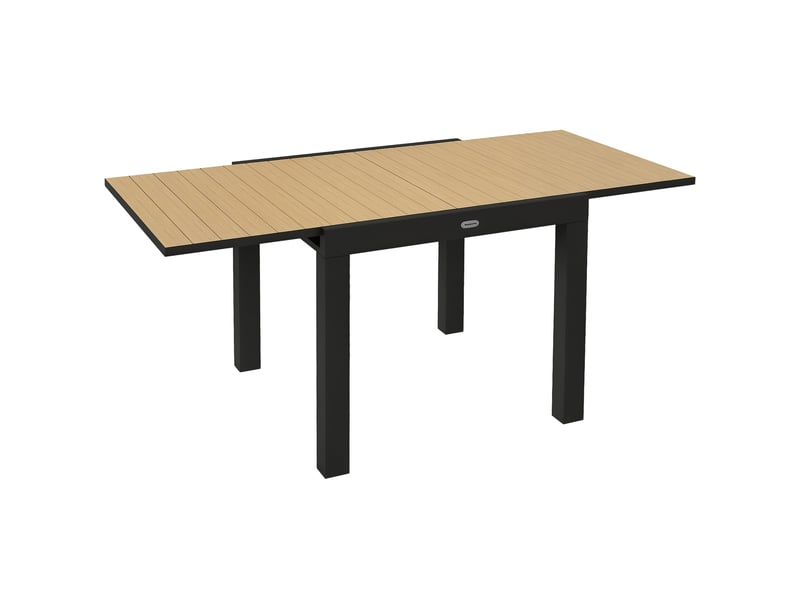  Table de jardin d'extérieur, résistante aux intempéries, 162 x 80 x 75 cm, jaune  - Conforama A