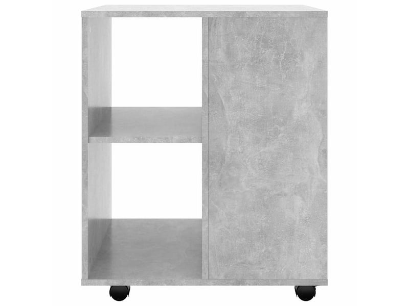  Armoire de rangement, armoire à roulettes gris béton 60x53x72 cm bois d'ingénierie  - Conforama D