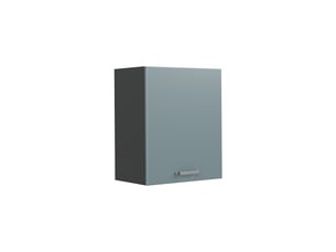Vicco elément haut de cuisine, bleu-grisanthracite, 50cm