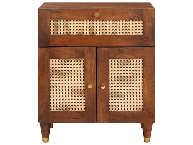  Tables de chevet 50 x 33 x 60 cm bois de mangue massif  - Conforama C