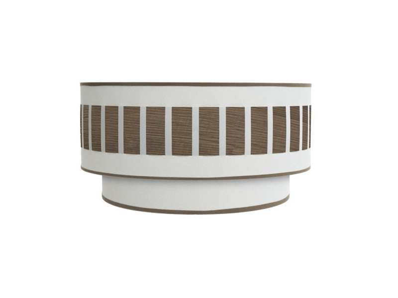  Applique murale fabrilamp ivanna blanc bois foncé 1 x e27 17x30x15 cm 188461084 - Conforama A