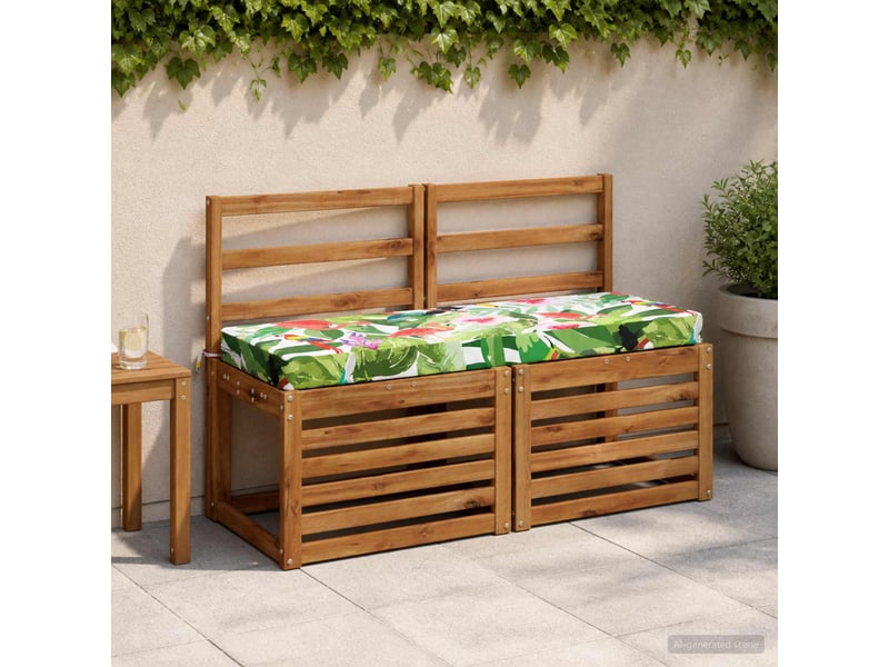  Lot de 2 coussins de banc, coussins d'assise soest 100 % polyester cf56898  - Conforama B