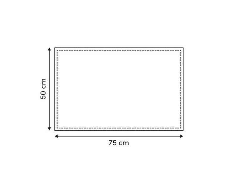  Tapis solis rectangulaire 50x75cm blanc SOLIS - Conforama C