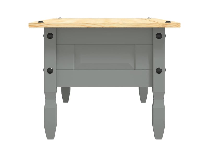  Table basse - table de salon - table à thé pin mexicain gamme corona gris 100x55x44 cm  - Conforama E