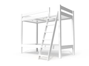 Lit 2 places 80x190 cm ABC MEUBLES  SUPABCIN80-LB coloris blanc