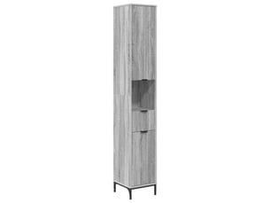 Cabinet de salle de bain, armoire salle de bain gris sonoma 31,5 x 33 x 190 cm cf65375