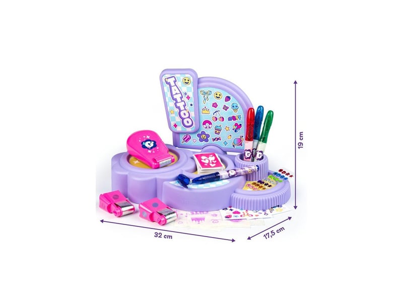  Coin tatouages glam smoby en métal et transferts, set créatif dès 6 ans avec pochoirs et strass SMO4006333108105 - Conforama D