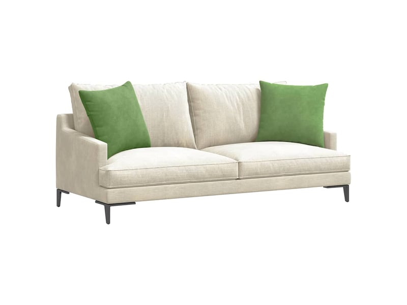  Lot de 2 coussins de canapé, coussins décoratifs vert clair 50 x 50 cm cf59171  - Conforama C