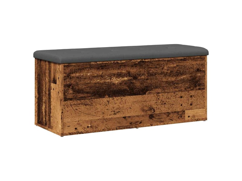  Banc chambre, banc de rangement vieux bois 102x42x45 cm bois d'ingénierie  - Conforama D