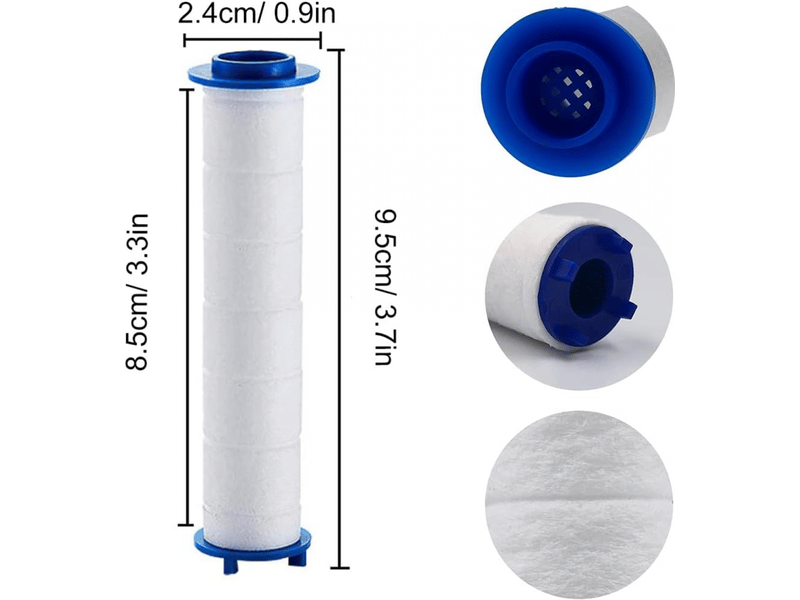  Pièces 9,5 x 2 cm douchtte filtre remplaçable, filtre douchette​pour pommeau de douche de amovible, l'osmose inverse, chlore et le fluorure et l  - Conforama B