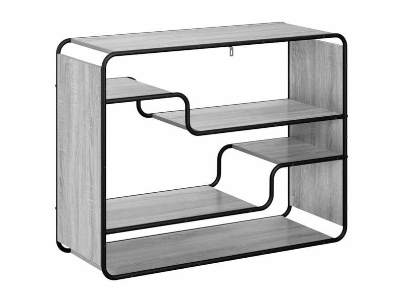  Buffet salon, buffet de rangement sonoma gris 98x37,5x75,5 cm bois d'ingénierie  - Conforama E