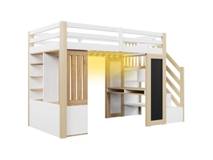 Lit mezzanine 90x200 cm IKSETERA TRADING LTD coloris bicolore