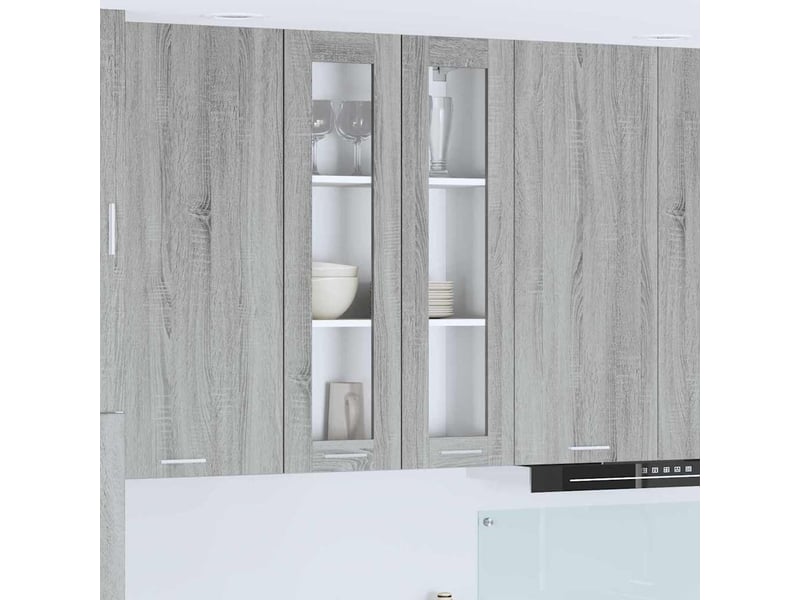 Meuble de rangement, armoire suspendue gris sonoma 60x31x100cm shl7297  - Conforama B