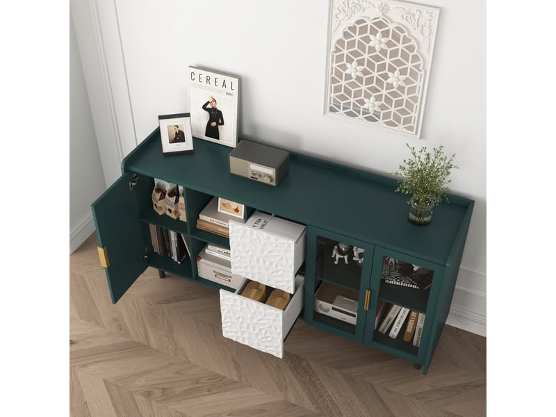  Lit cabane superposé 90 x 200 cm pour enfants, design fenêtre avec rangement et protection anti-chute, naturel et blanc, 2 sommiers  - Conforama D