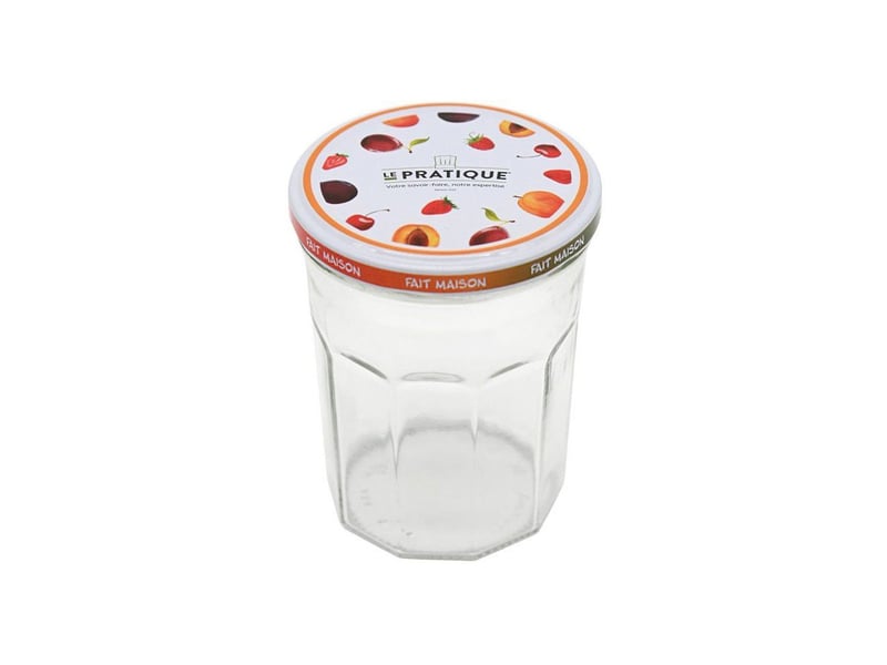  Bocaux confiture en verre transparent 385 ml lot de 12 couvercles twist-off diametre 82 mm hauteur 12 cm AACBI73547 - Conforama B