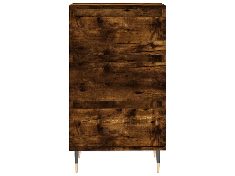  Buffet - bahut - meuble de rangement chêne fumé 40x35x70 cm bois d'ingénierie  - Conforama E