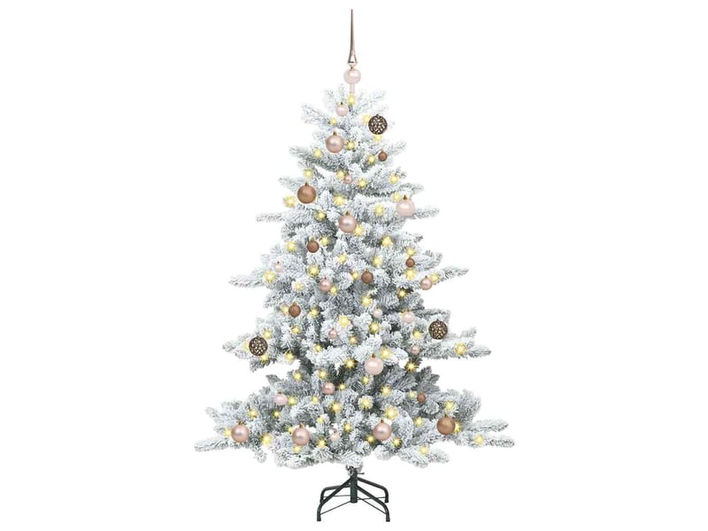 Sapin de noël, arbre de noël artificiel à branches articulées blanc 150 cm shl4993 - Conforama C