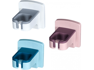 Lot de 3 supports de sèche-cheveux multifonctions pour salle de bain - étagère murale étanche