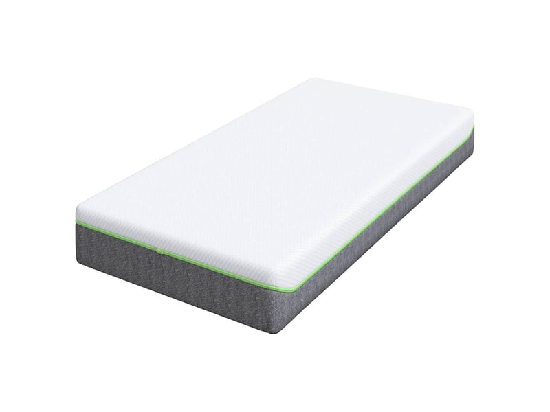 Matelas confort, matelas moyennement doux 80x160 cm blanc et gris - Conforama D