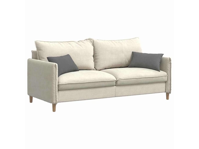  Lot de 2 coussins de canapé, coussins décoratifs tissu gris foncé 50 x 30 cm cf58861  - Conforama C