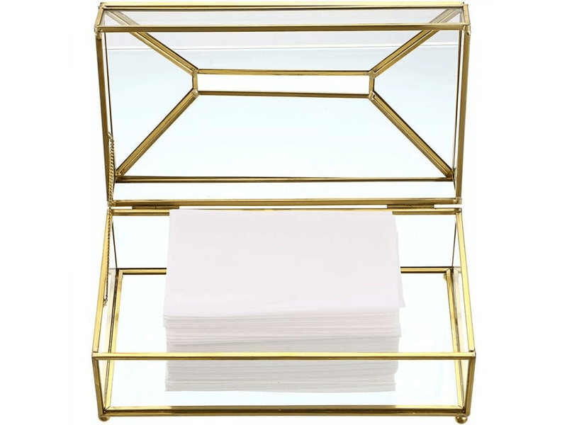  Distributeurboîte à mouchoir rectangulaire en verre transparent pour la famille, le bureau, la tablette etc  - Conforama D