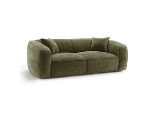 Canapé droit fixe SIA HOME 1MAY3PVGVV 3 places Velours vert