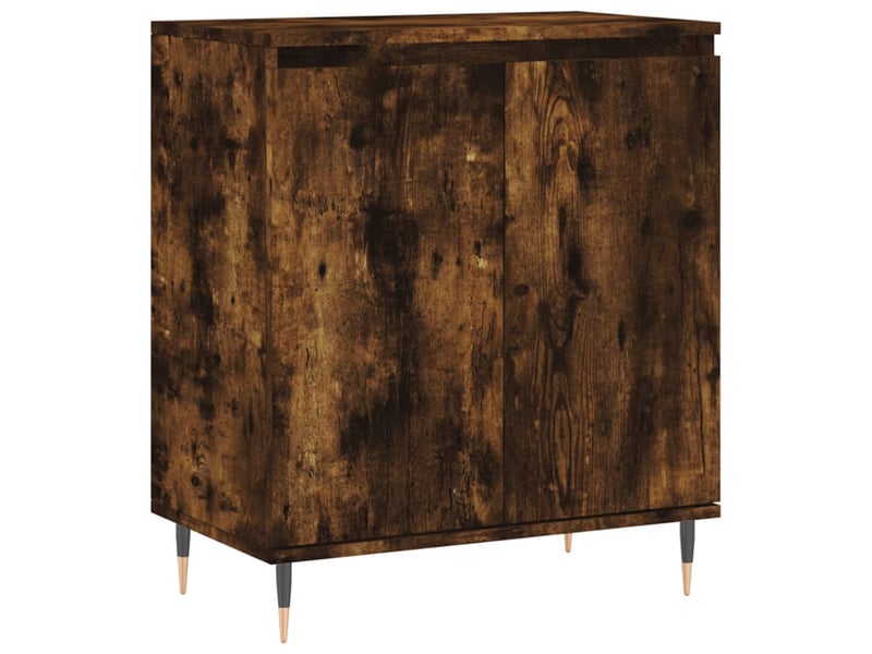  Buffet - bahut - meuble de rangement chêne fumé 60x35x70 cm bois d'ingénierie  - Conforama A