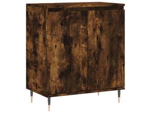 Buffet - bahut - meuble de rangement chêne fumé 60x35x70 cm bois d'ingénierie