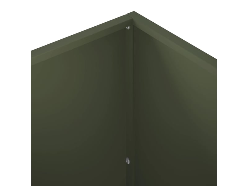  Jardinière - cache-pot de jardin vert olive 40 x 40 x 75 cm  - Conforama E