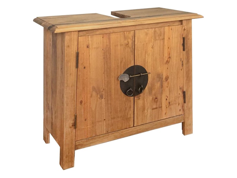  Mobilier de salle de bain bois de pin massif cf65490  - Conforama C
