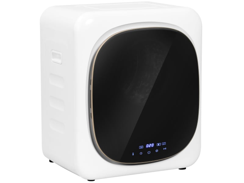  Sèche-linge compact blanc avec désinfection uv, capacité 4 kg, en acier inoxydable  - Conforama A