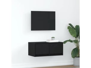 Meuble tv coloris noir 60 cm <strong></strong>  <strong></strong>