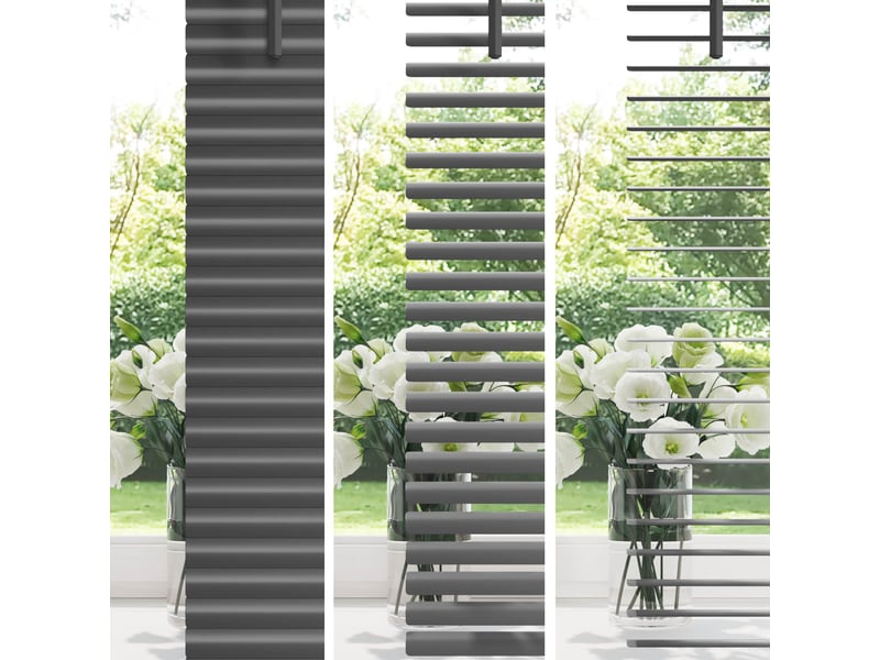  Store vénitien, store de fenêtre gris argenté 213 x 130 cm 25 mm pvc cf47853  - Conforama D