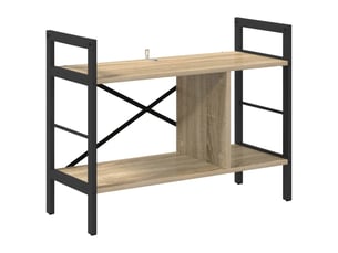 Étagère 3 niveaux, étagère de rangement 75 x 30 x 58,5 cm bois d'ingénierie shl3421