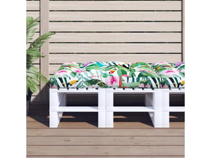 Coussin de palette, coussin de chaise, coussin de canapé multicolore 120x80x12 cm tissu cf55399