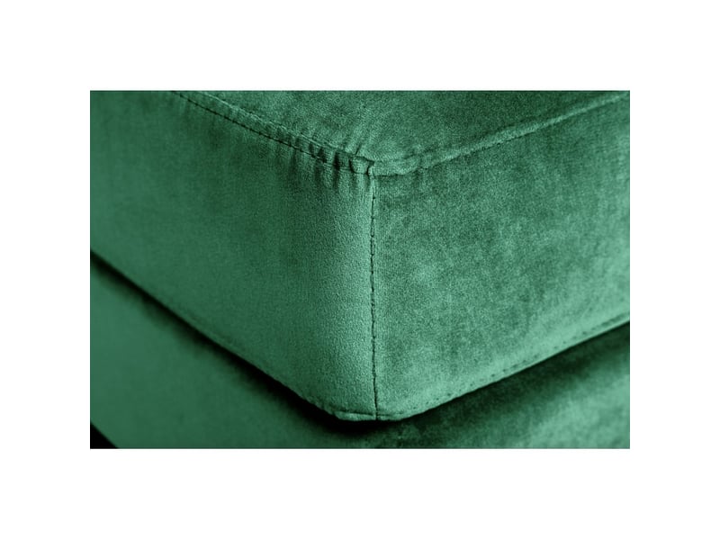  Pouf koliri vert émeraude – design carré en velours capitonné  - Conforama E